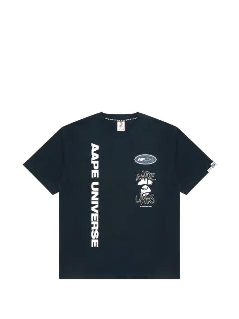 Aapeunvs logo-print T-shirt by BAPE