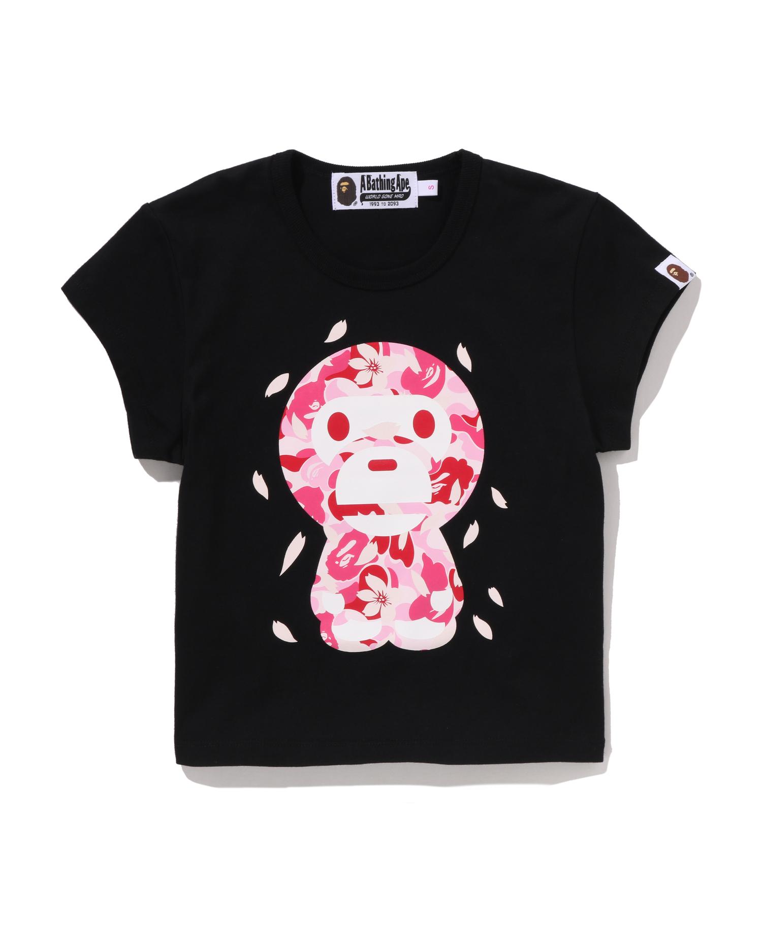 Abc Sakura Camo Baby Milo Cropped Tee by BAPE