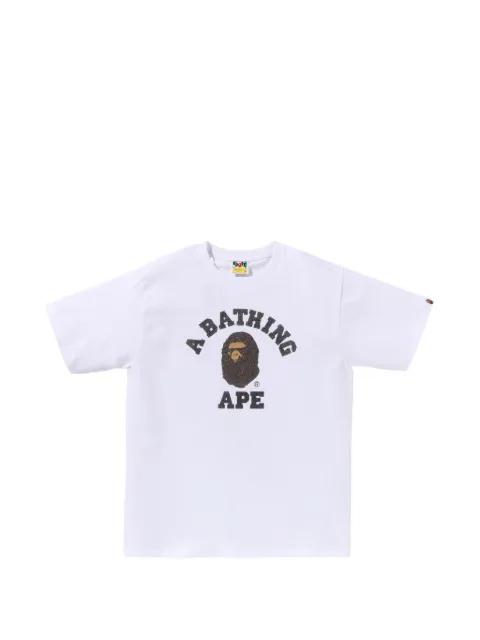 Ape Head glitter-effect T-shirt by BAPE