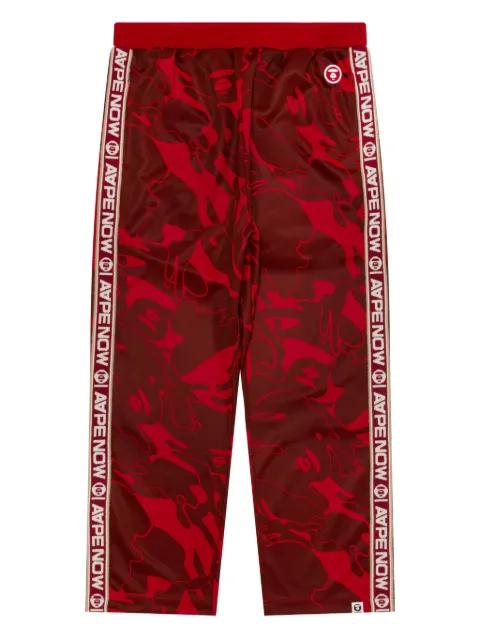 Ape Head logo-patch track pants by BAPE