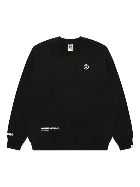 Ape Head patch crew-neck sweatshirt by BAPE