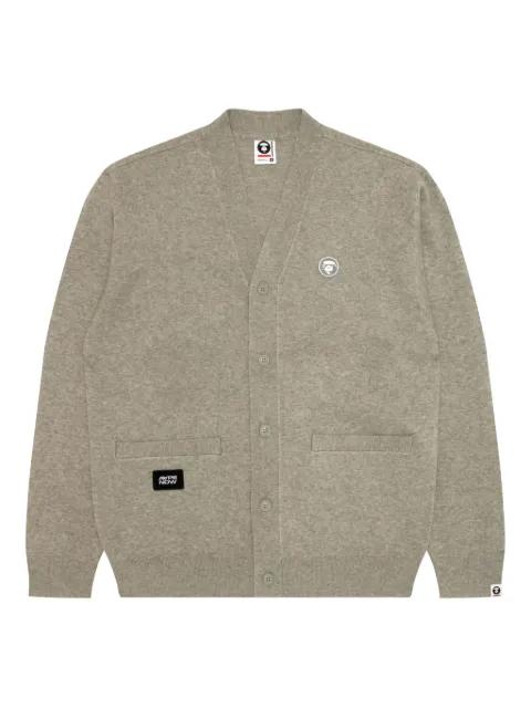 Ape Head patch-pocket cardigan by BAPE