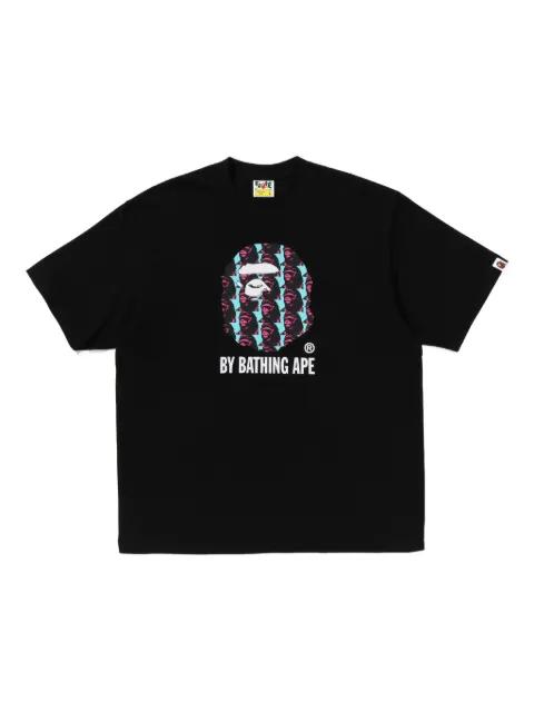 Ape Head-print cotton T-shirt by BAPE