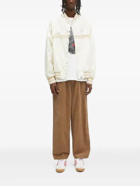 Ape Now embroidered bomber jacket by BAPE