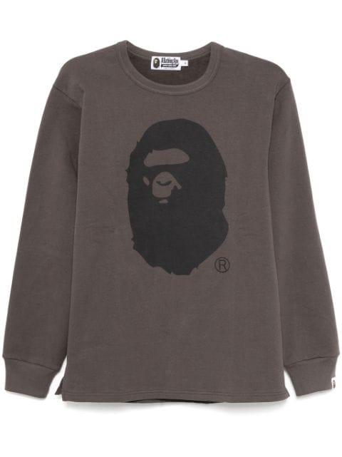 Ape head brushed-cotton sweatshirt by BAPE