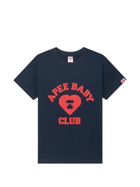 Apee heart print T-shirt by BAPE