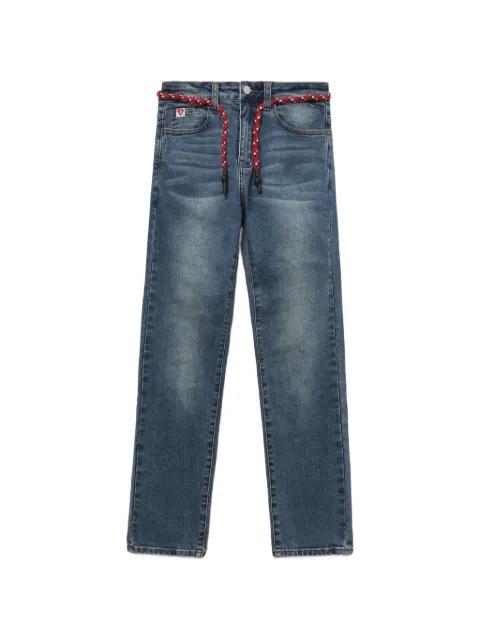 Appe braided straight-leg jeans by BAPE