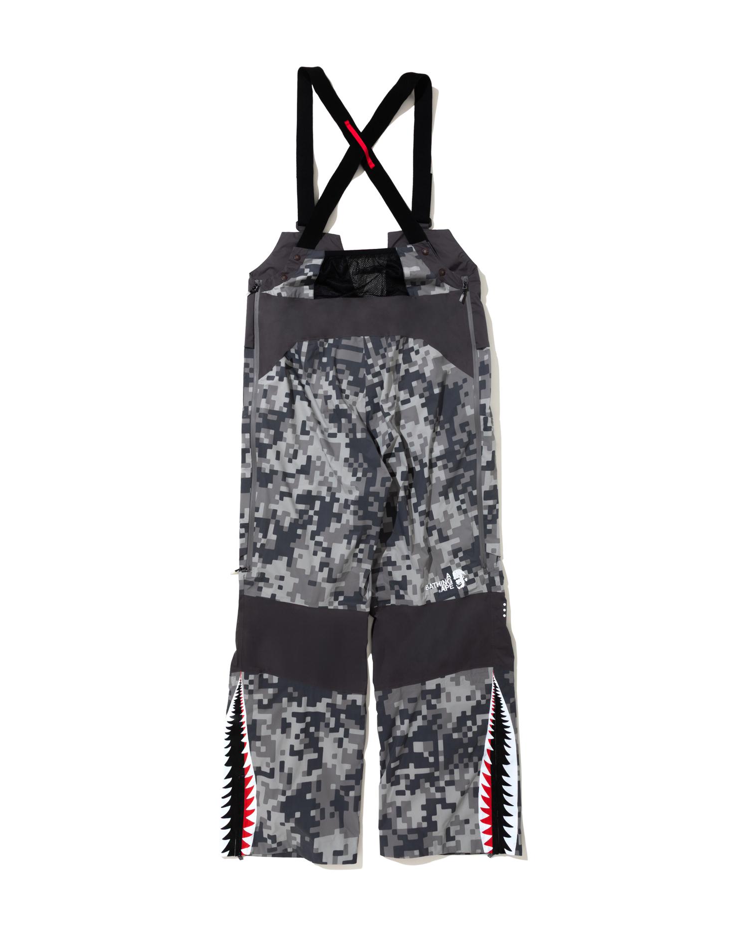 BAPE By Kazuki Kuraishi Pixelate Camo Shark 3 Layer Overalls by BAPE
