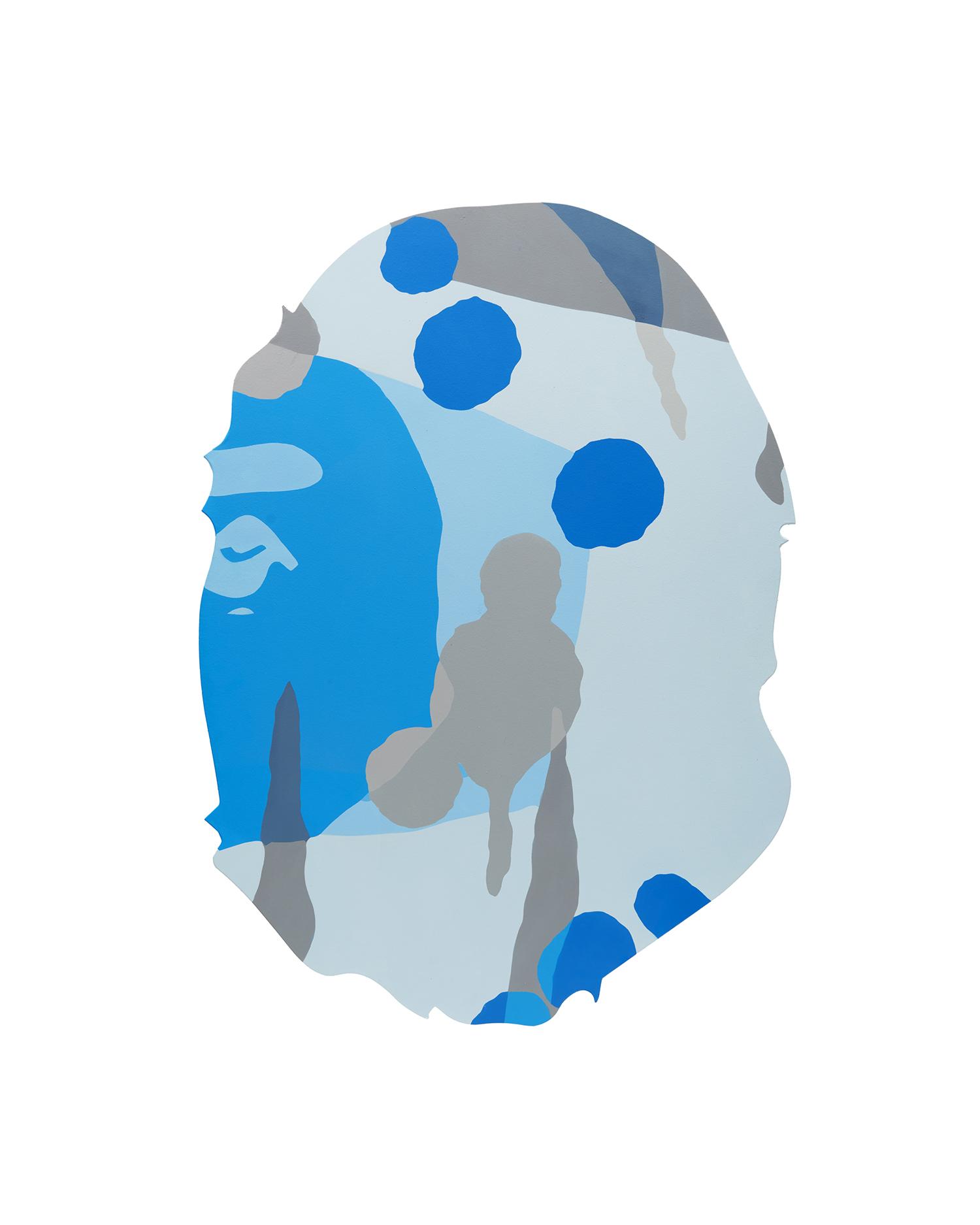 BAPE® Head Blue By Stash Print by BAPE