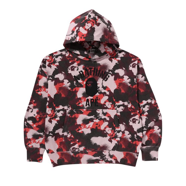 BAPE Map Camo Pullover Hoodie 'Red' by BAPE