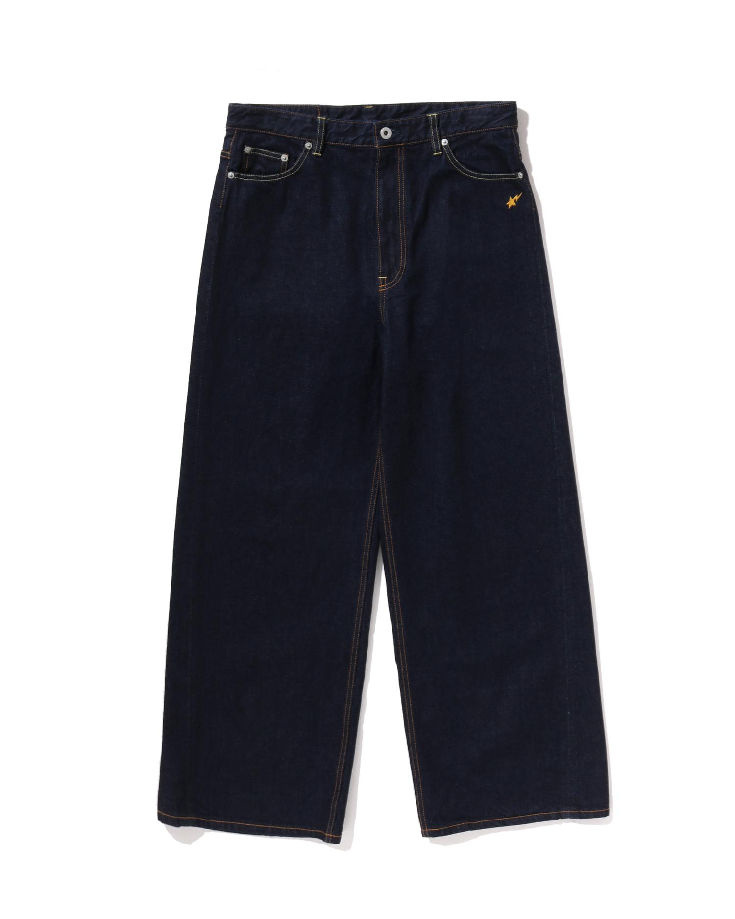 BAPE STA Embroidery Baggy Denim Pants by BAPE