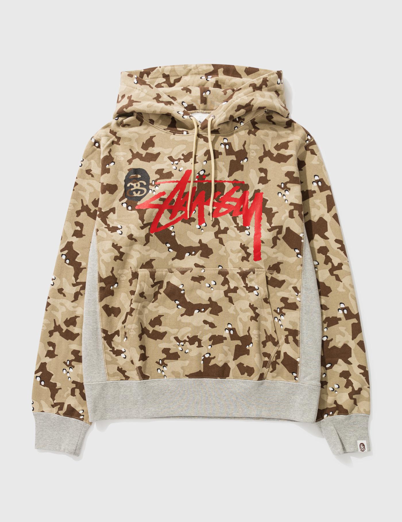 BAPE X STUSSY CAMO HOODIE by BAPE