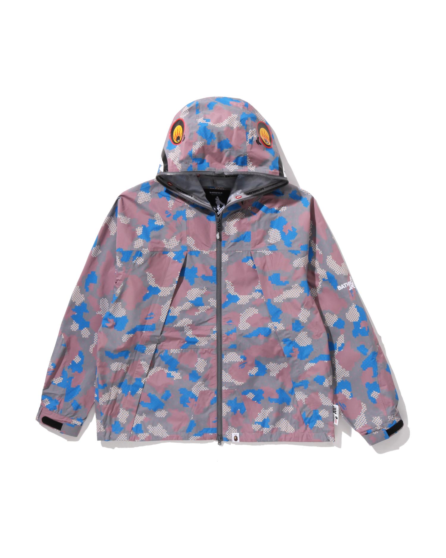 BAPE by Kazuki Kuraishi Camo Shark Packable Snowboard Jacket by BAPE