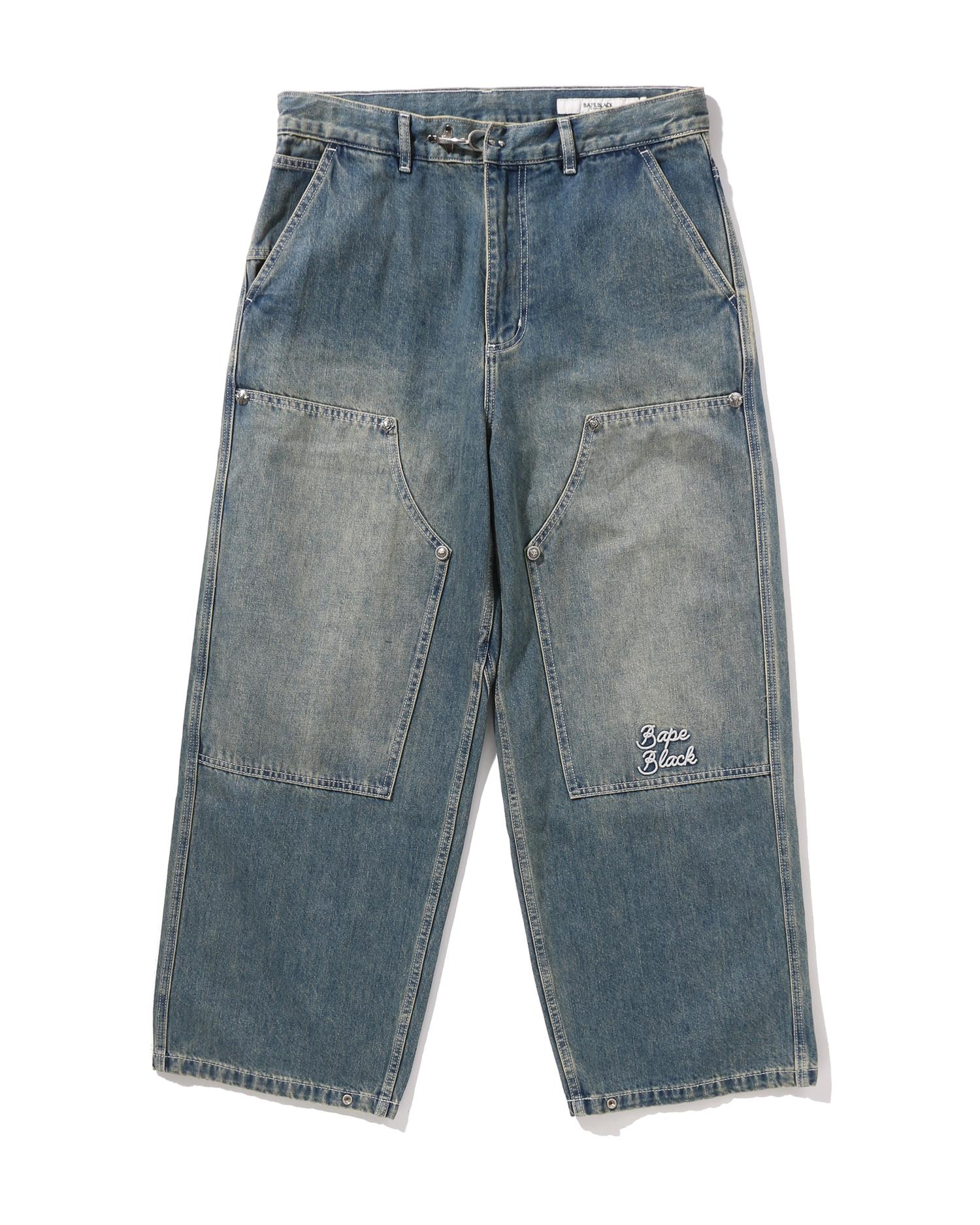 BAPE Black Washed Chore Work Pants #2 by BAPE BLACK
