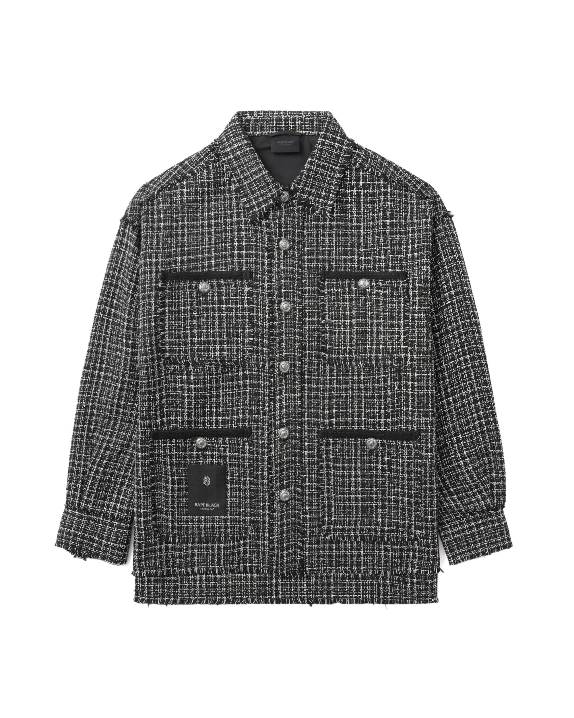 Checker shirt jacket by BAPE BLACK