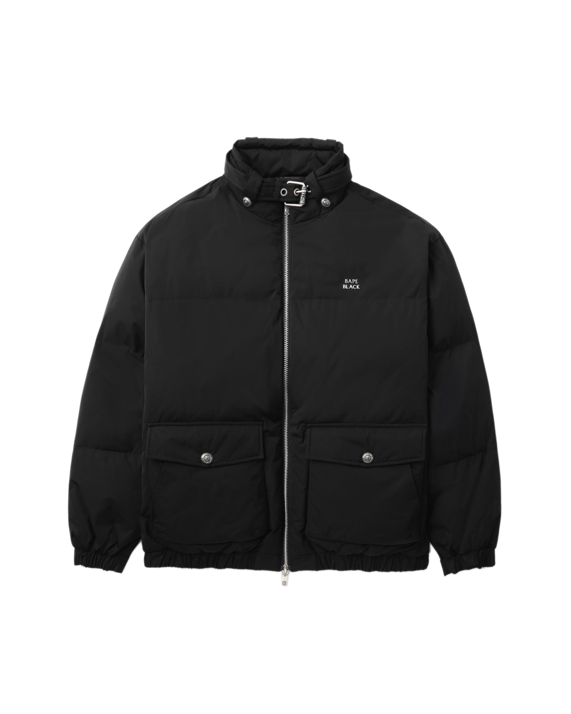 Logo high neck down jacket by BAPE BLACK