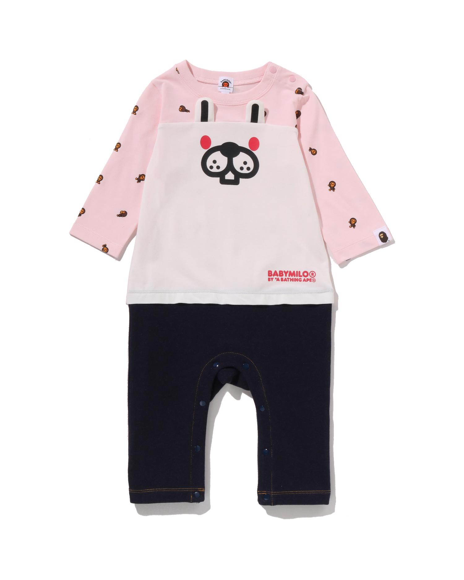 Babies Baby Milo Monogram Face Friends Rompers by BAPE