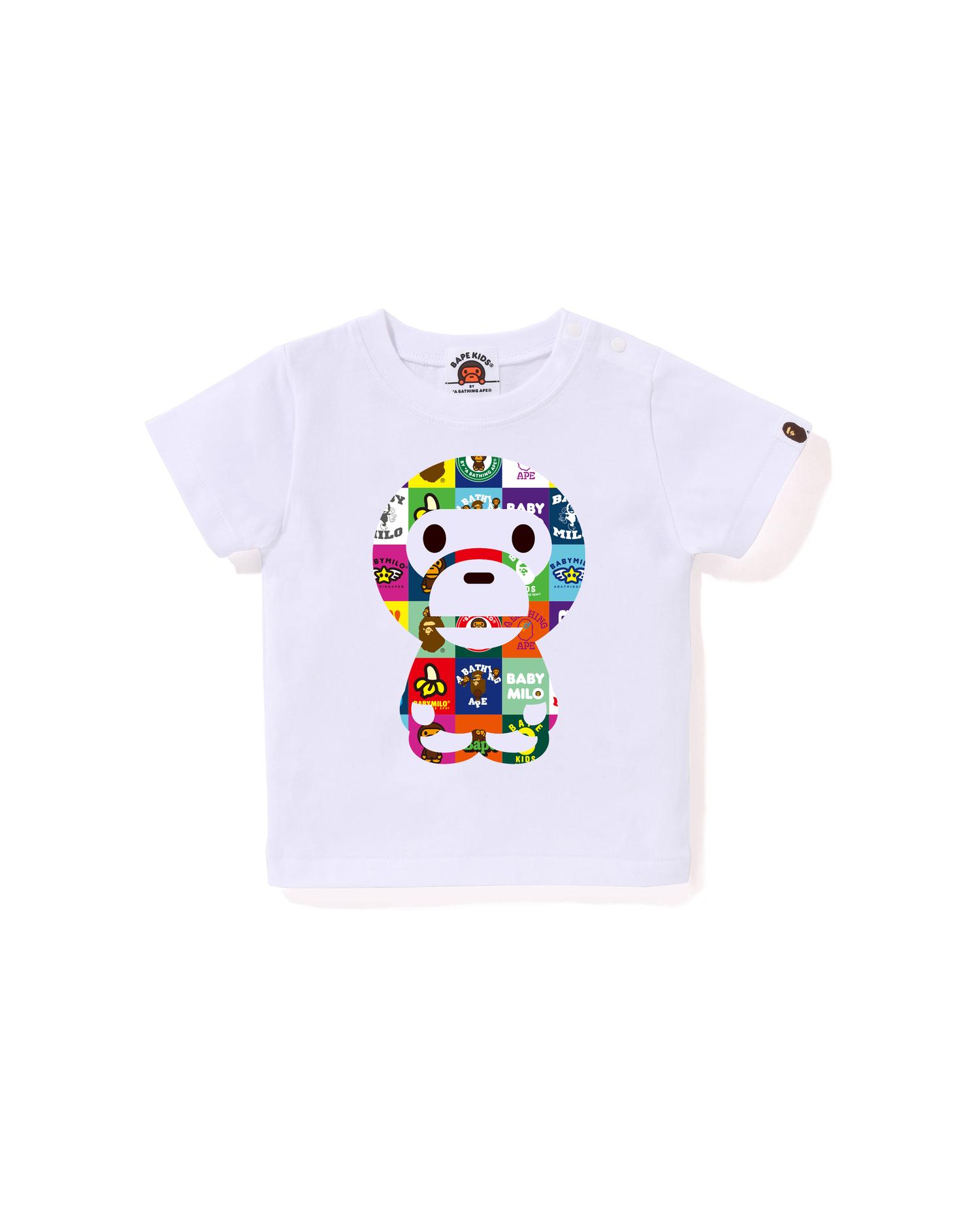 Babies Baby Milo Patchwork Big Baby Milo Tee by BAPE