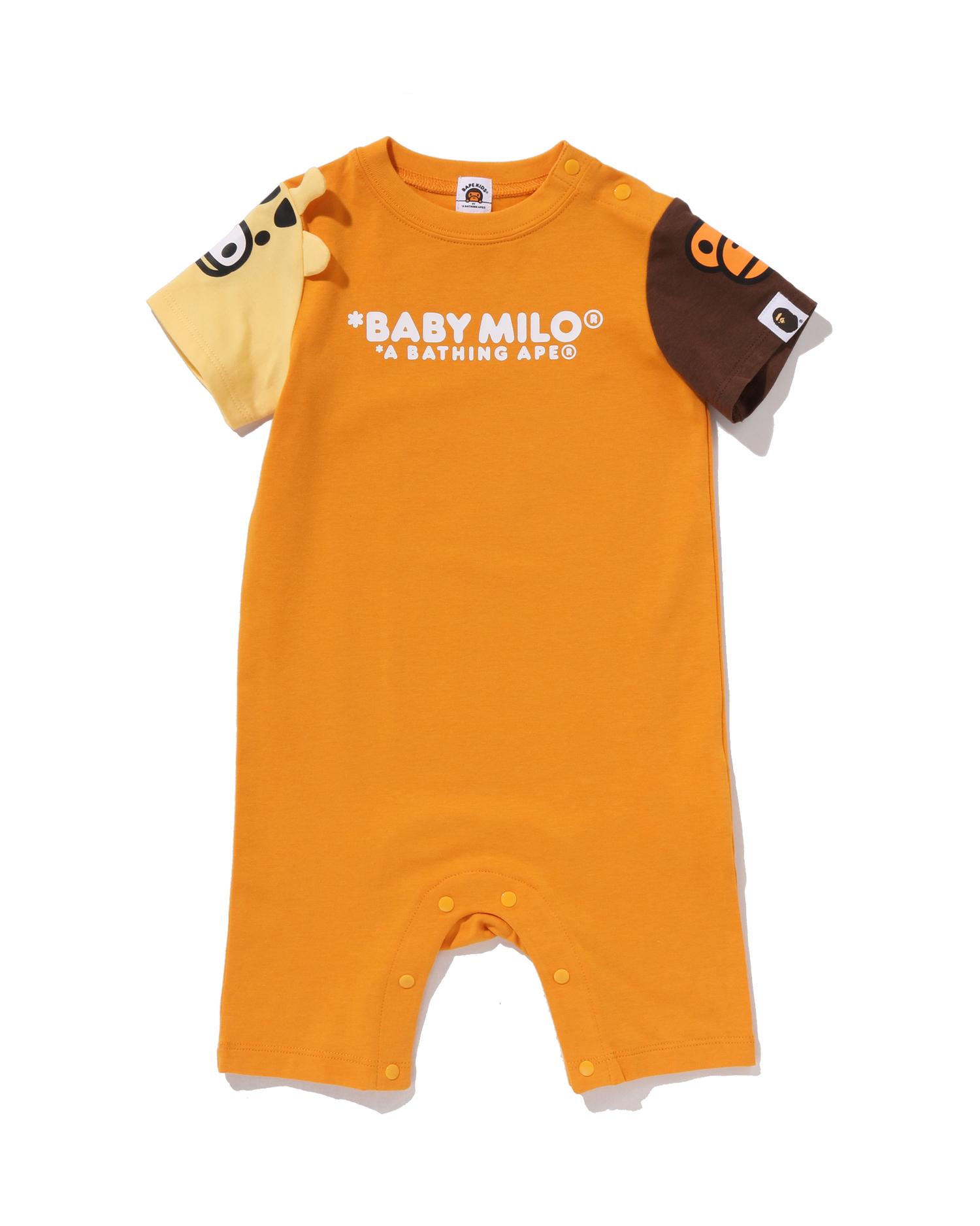 Babies Milo Friends Sleeves Rompers by BAPE
