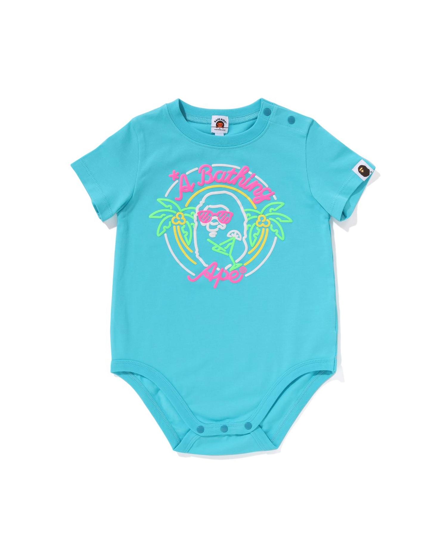 Babies Neon Ape Head Bodysuit by BAPE