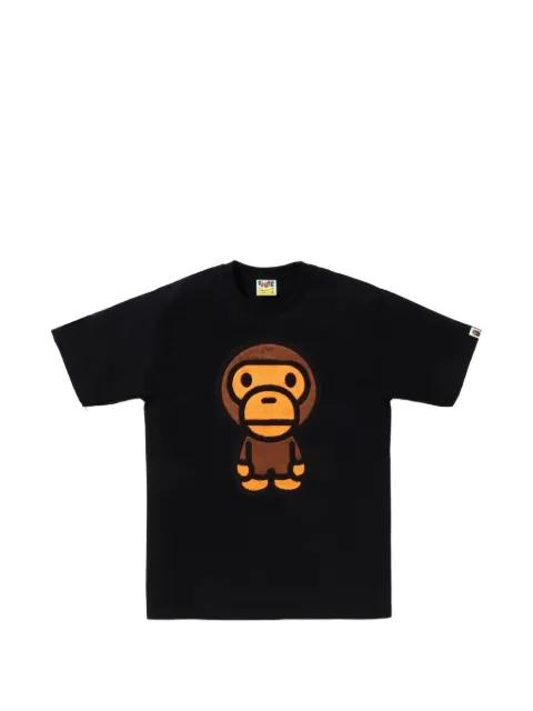 Baby Milo chenille-patch T-shirt by BAPE