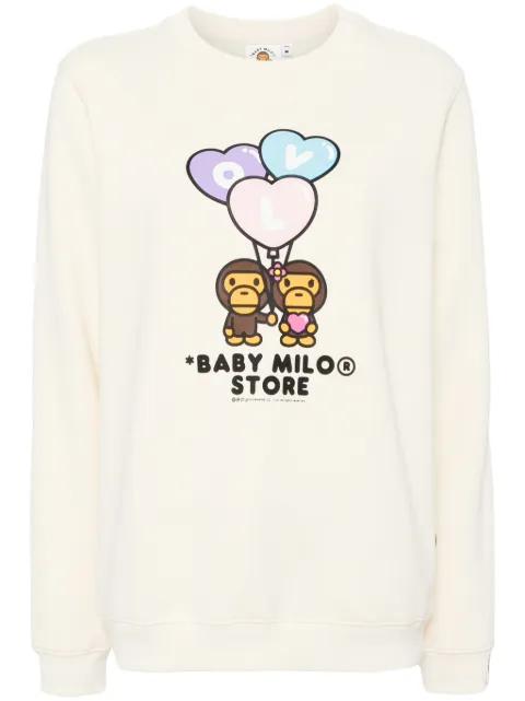 Baby Milo crew neck sweatshirt by BAPE