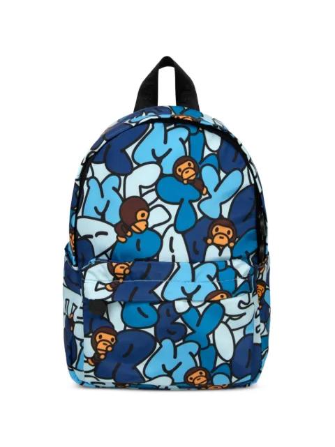 Baby Milo graphic-print backpack by BAPE