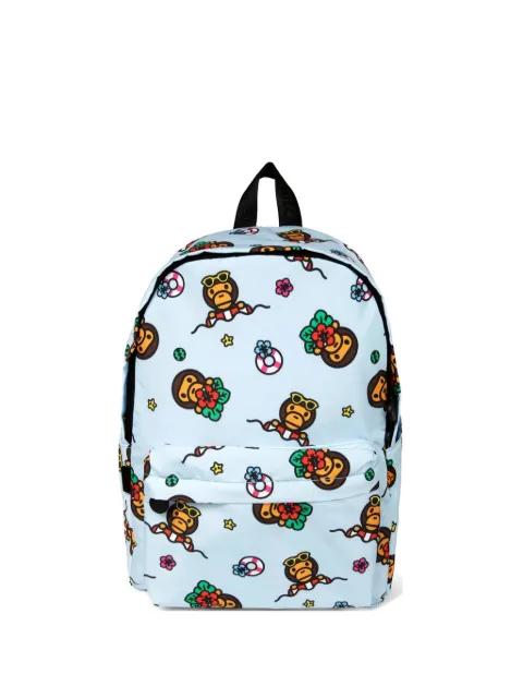 Baby Milo graphic-print backpack by BAPE