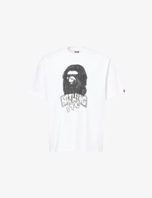 Bape Hand Drawn Ape Graphic-Print Cotton T-Shirt by BAPE