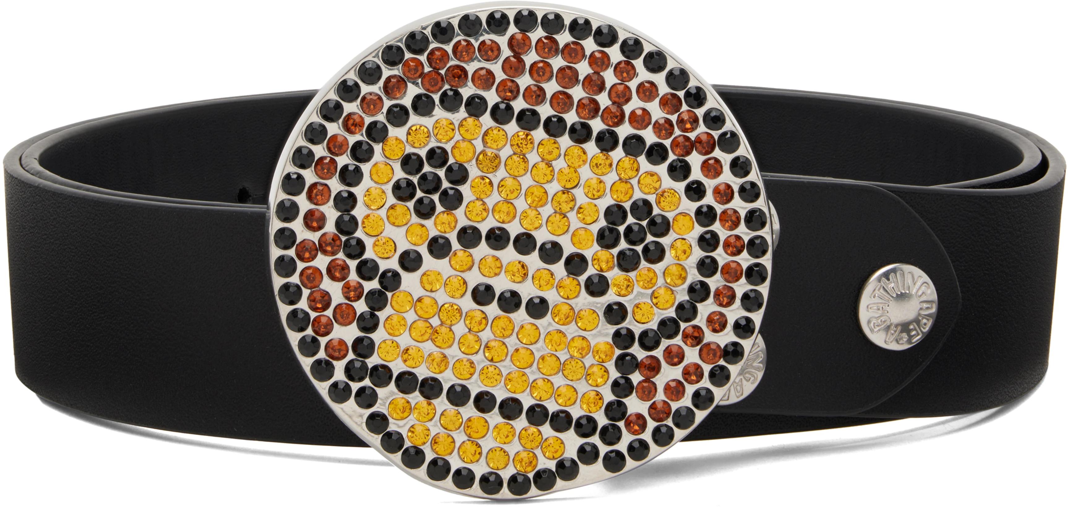Black Baby Milo Rhinestone Belt by BAPE