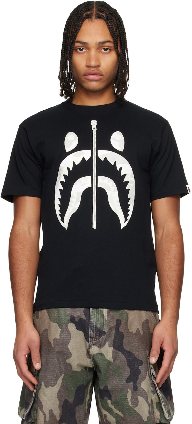 Black City Camo Shark T-shirt by BAPE