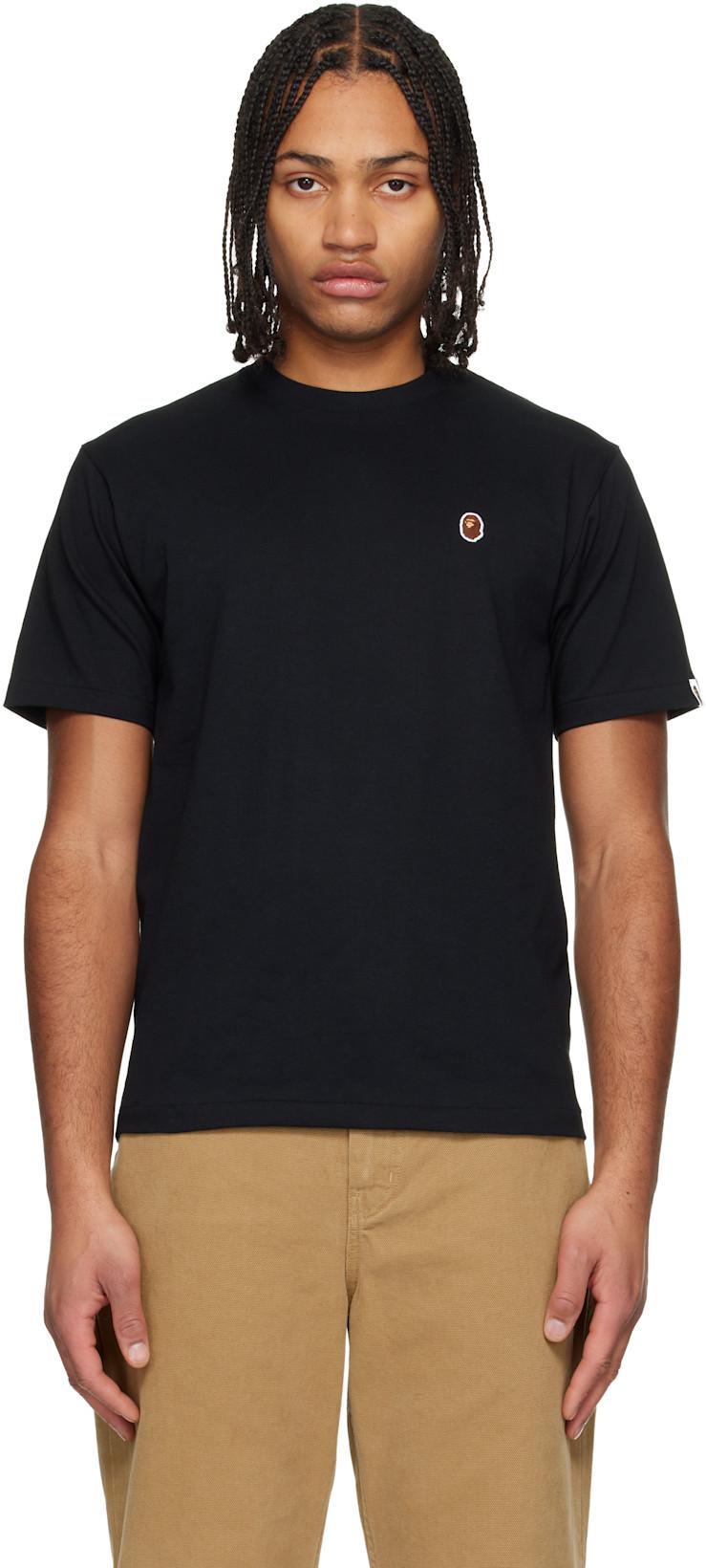 Black One Point T-shirt by BAPE