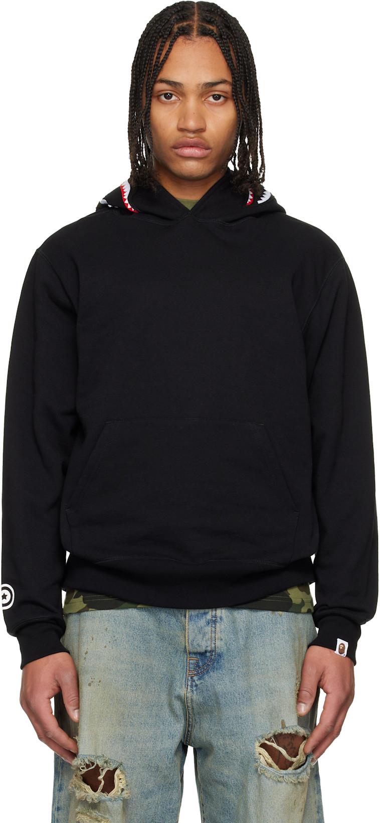 Black Shark Pullover Hoodie by BAPE