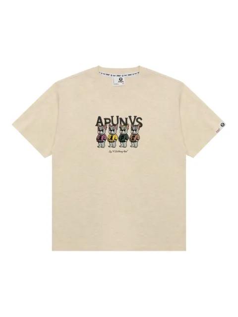 Bulldog graphic-print T-shirt by BAPE