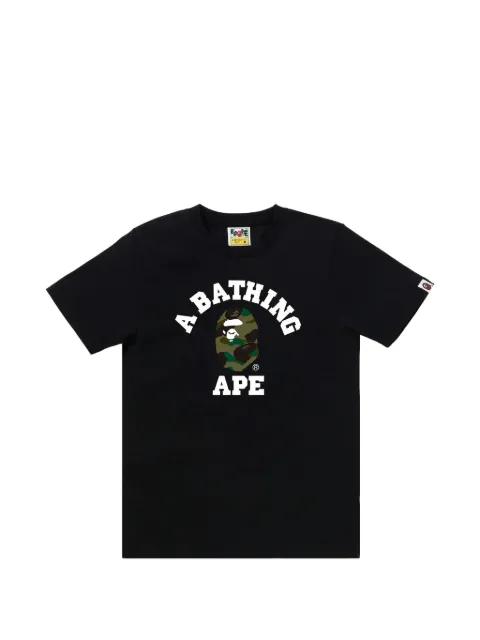 Camo College graphic-print T-shirt by BAPE