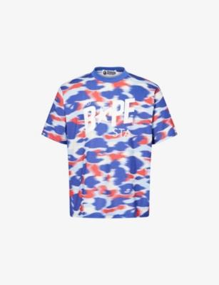 Camo Logo-Print Cotton T-Shirt by BAPE