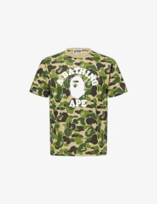 Camo-Print College Cotton T-Shirt by BAPE