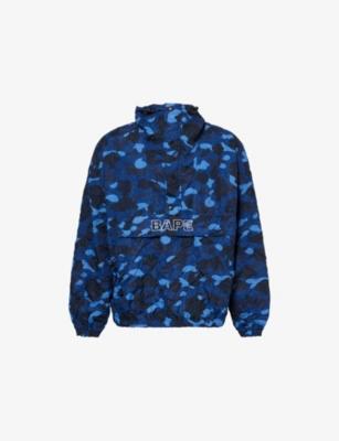 Camo-Print Hooded Shell Jacket by BAPE