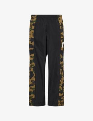 Camo-Print Woven-Shell Track Pants by BAPE