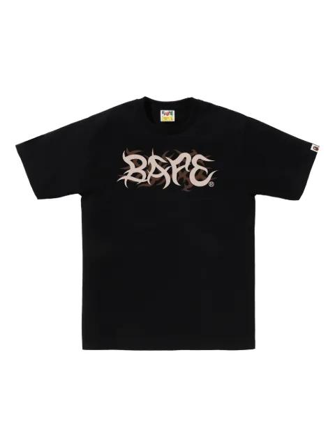 Camo logo-print T-shirt by BAPE