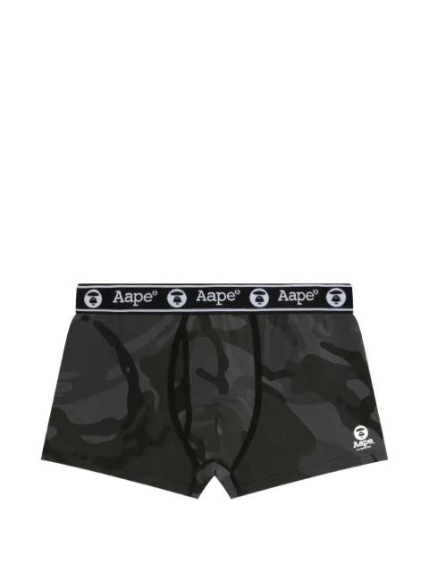 Camo logo-waistband boxers by BAPE