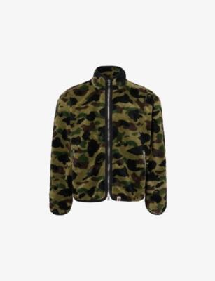 Camouflage-Printed Long-Sleeve Fleece Jacket by BAPE