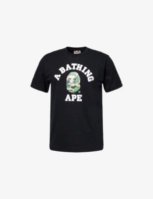 College Camo-Print Cotton T-Shirt by BAPE