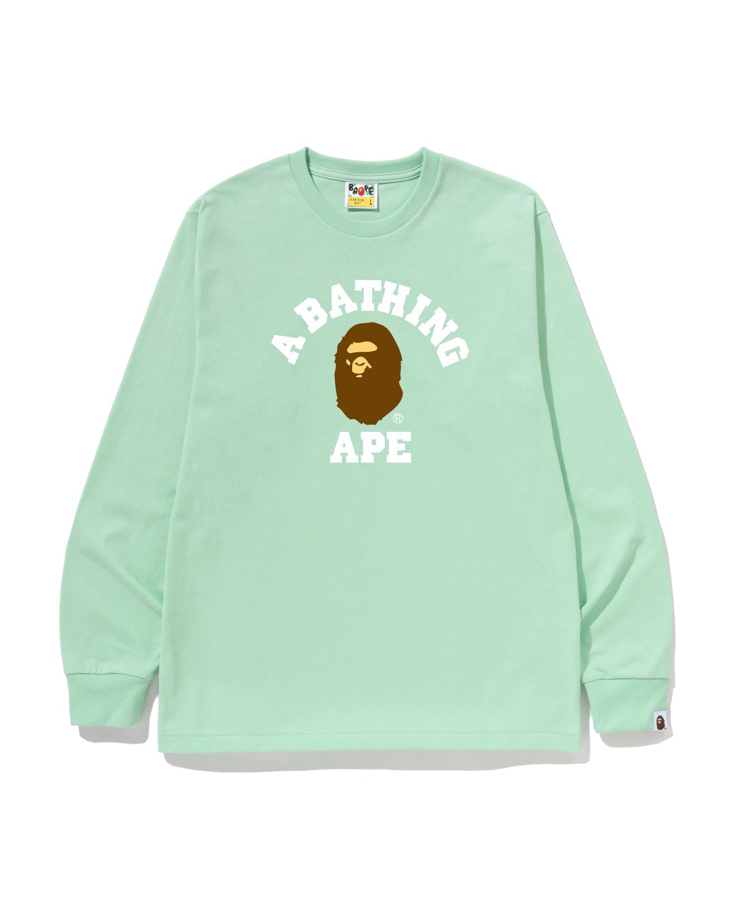 College Ls Tee by BAPE