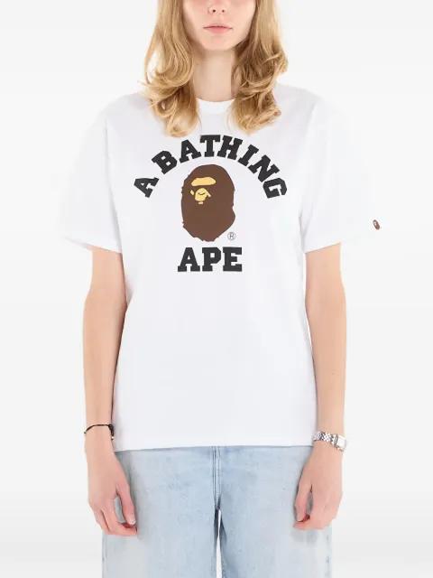 College logo-print T-shirt by BAPE