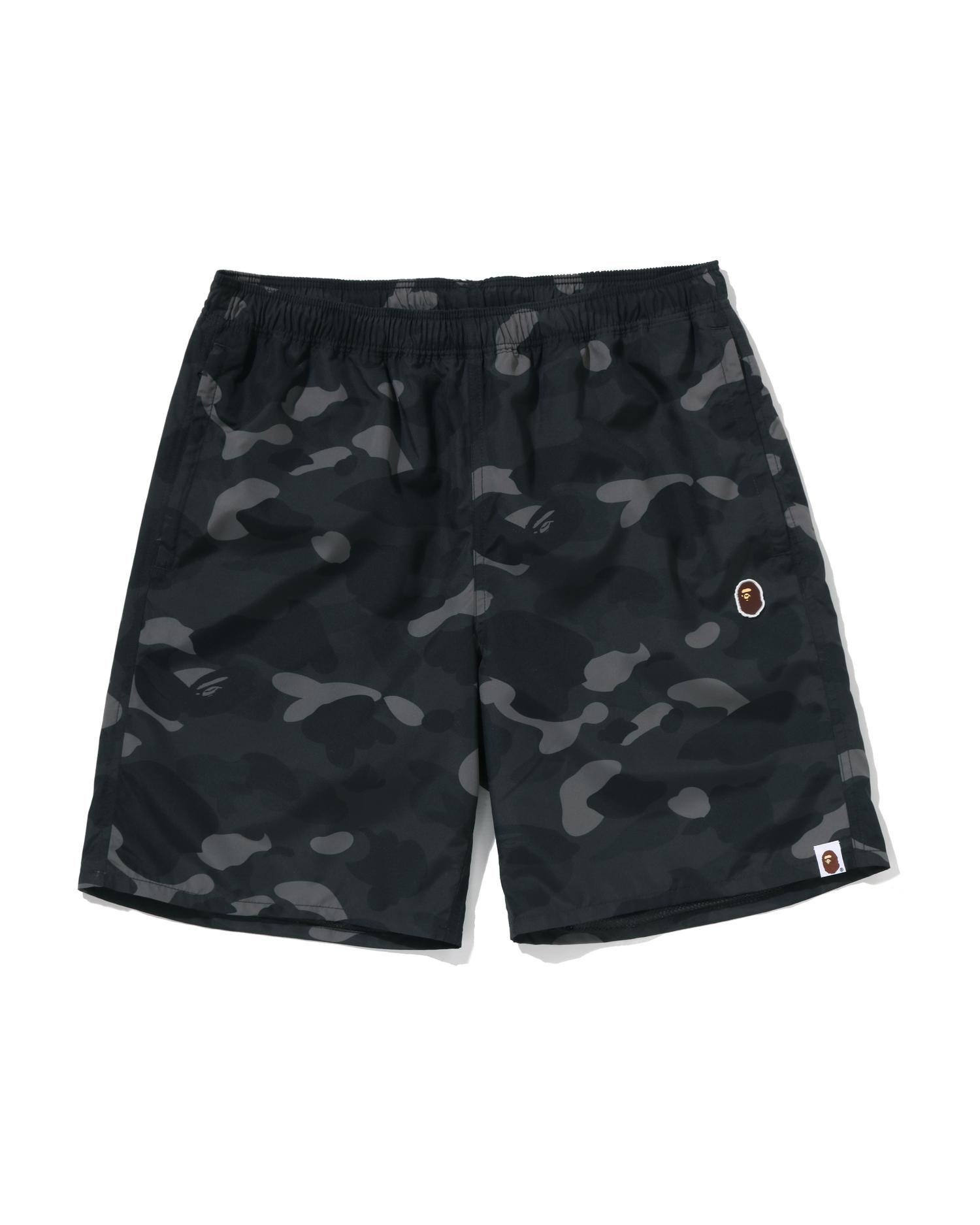 Color Camo Ape Head One Point Beach Shorts by BAPE