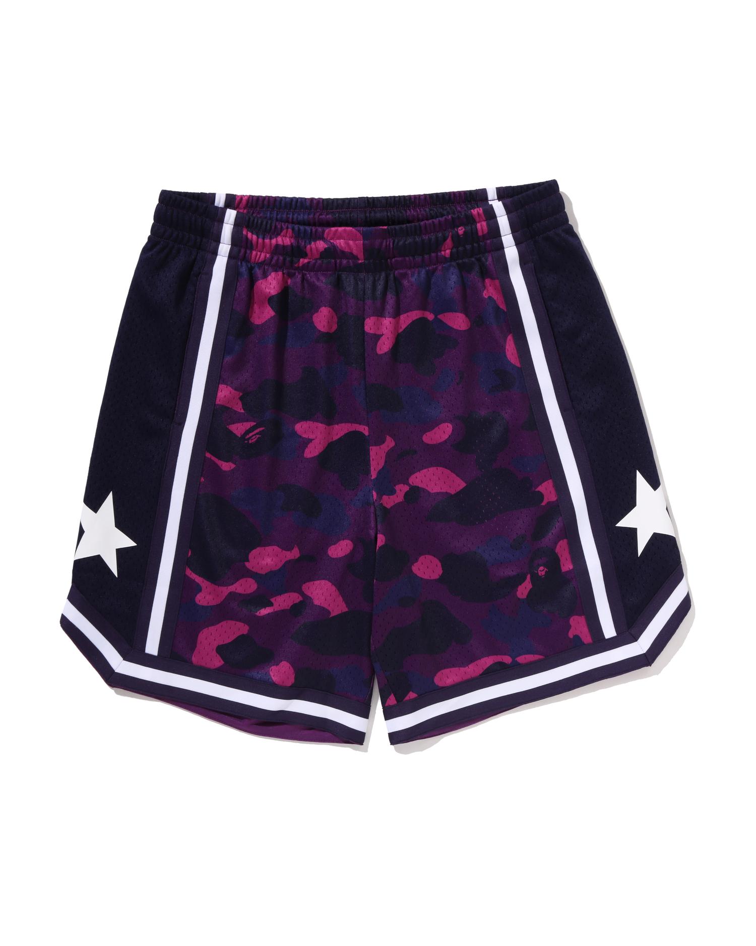 Color Camo Mesh Relaxed Fit Shorts by BAPE