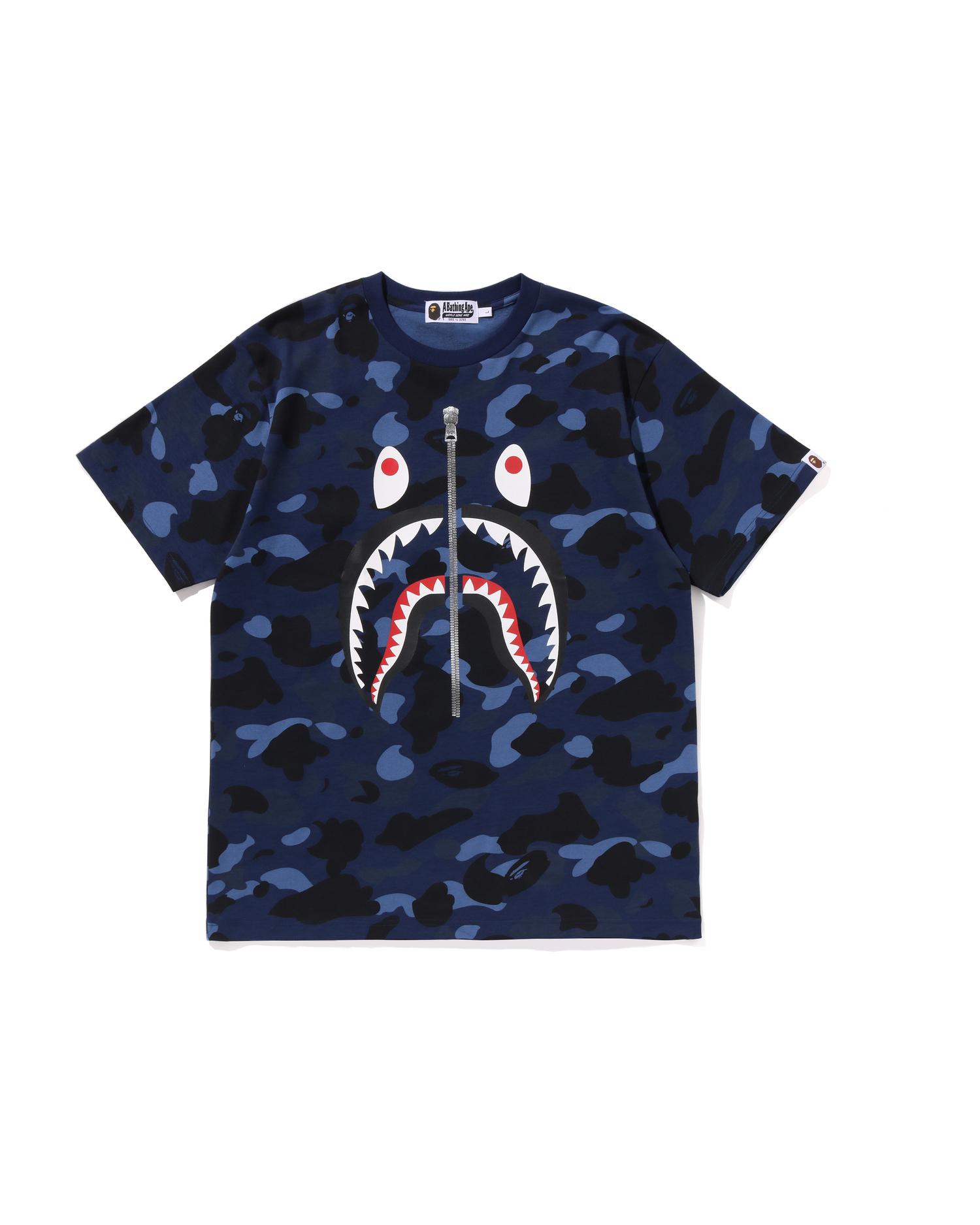 Color Camo Shark Tee by BAPE