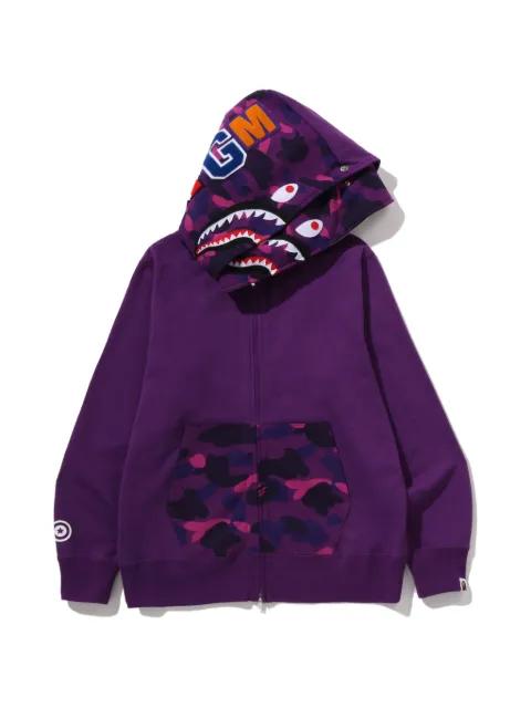 Color Camo Shark full-zip hoodie by BAPE