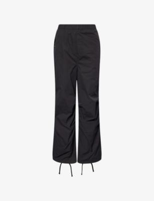 Crystal-Logo Straight-Leg Woven Army Trousers by BAPE